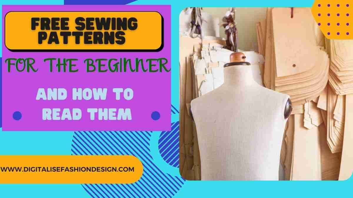 You are currently viewing FREE SEWING PATTERNS FOR BEGINNERS AND HOW TO READ THEM