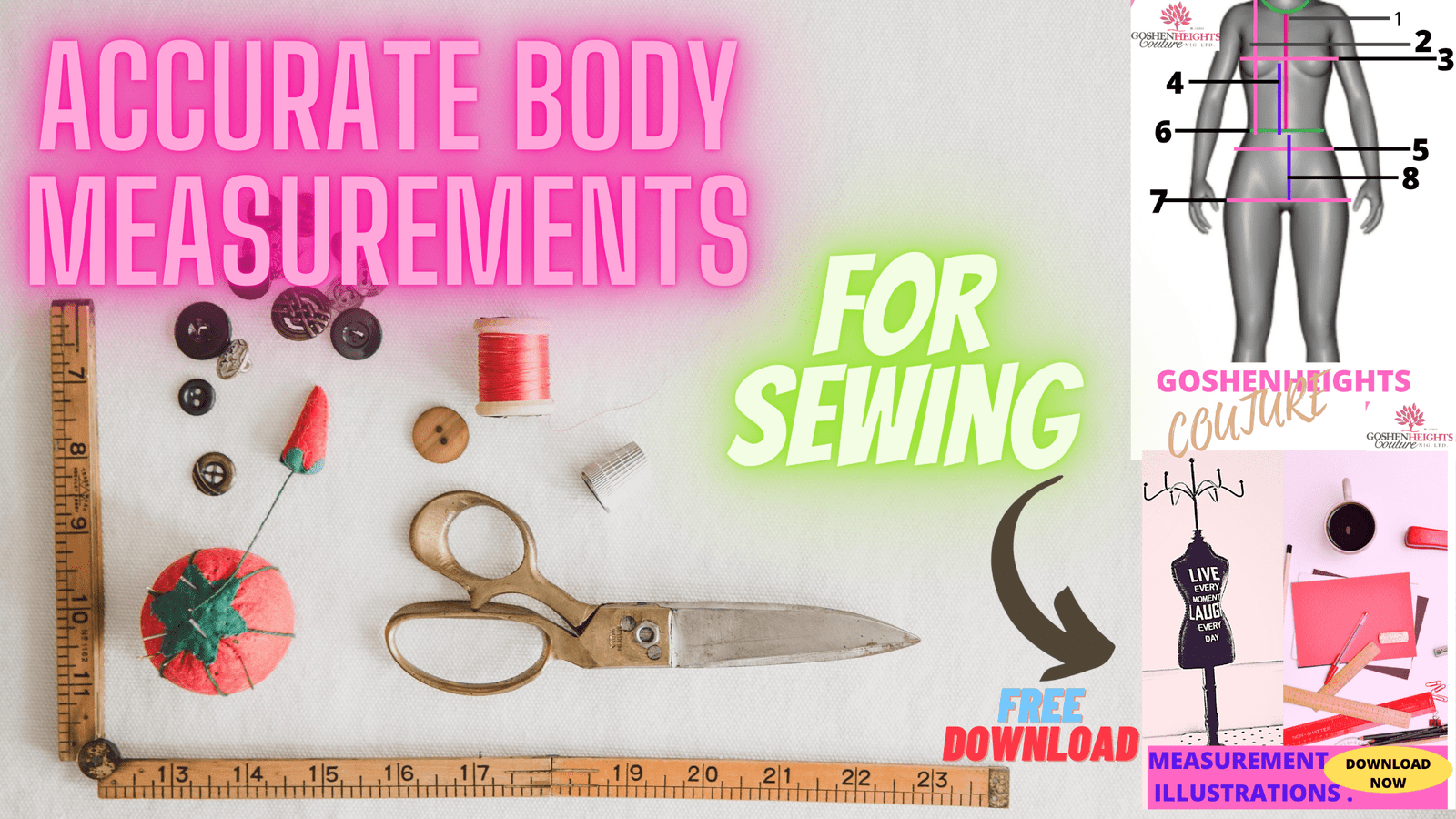 You are currently viewing ACCURATE BODY MEASUREMENTS FOR DRESS MAKING