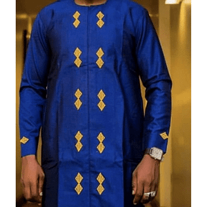 AFRICAN MENS ATIRE WITH EMBROIDERY DESIGN
